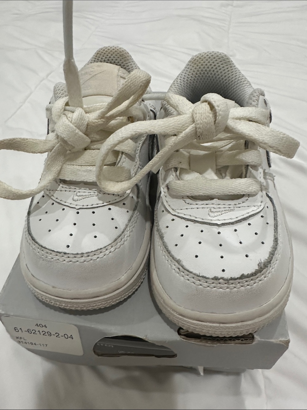 Kids White Lace-Up Sneakers - Comfortable Everyday Shoes